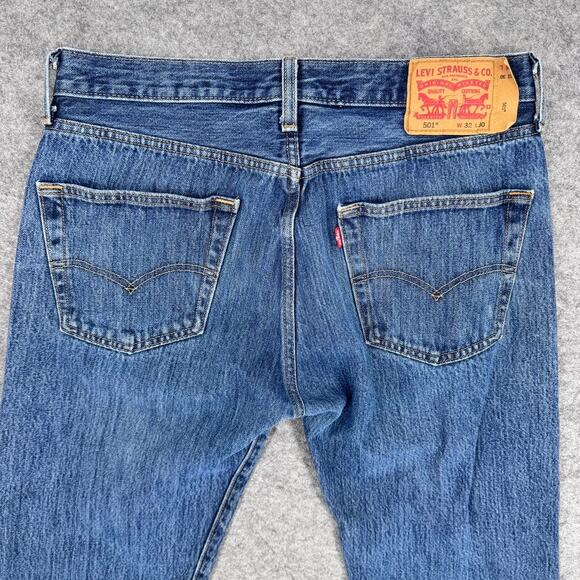 Levi's 501 Jeans Blue Size 32 30 - Picture 4 of 6